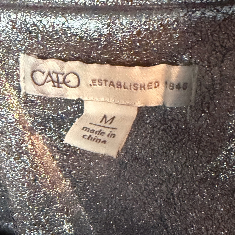 Cato Shimmering Silver Jacket - Picture 6 of 7